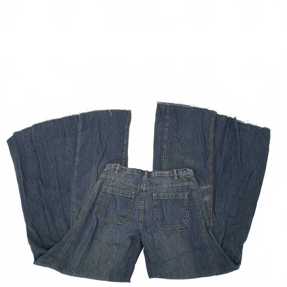 Free People Women Blue Wide Leg Flare Jeans | Size 24 Regular - Picture 2 of 7